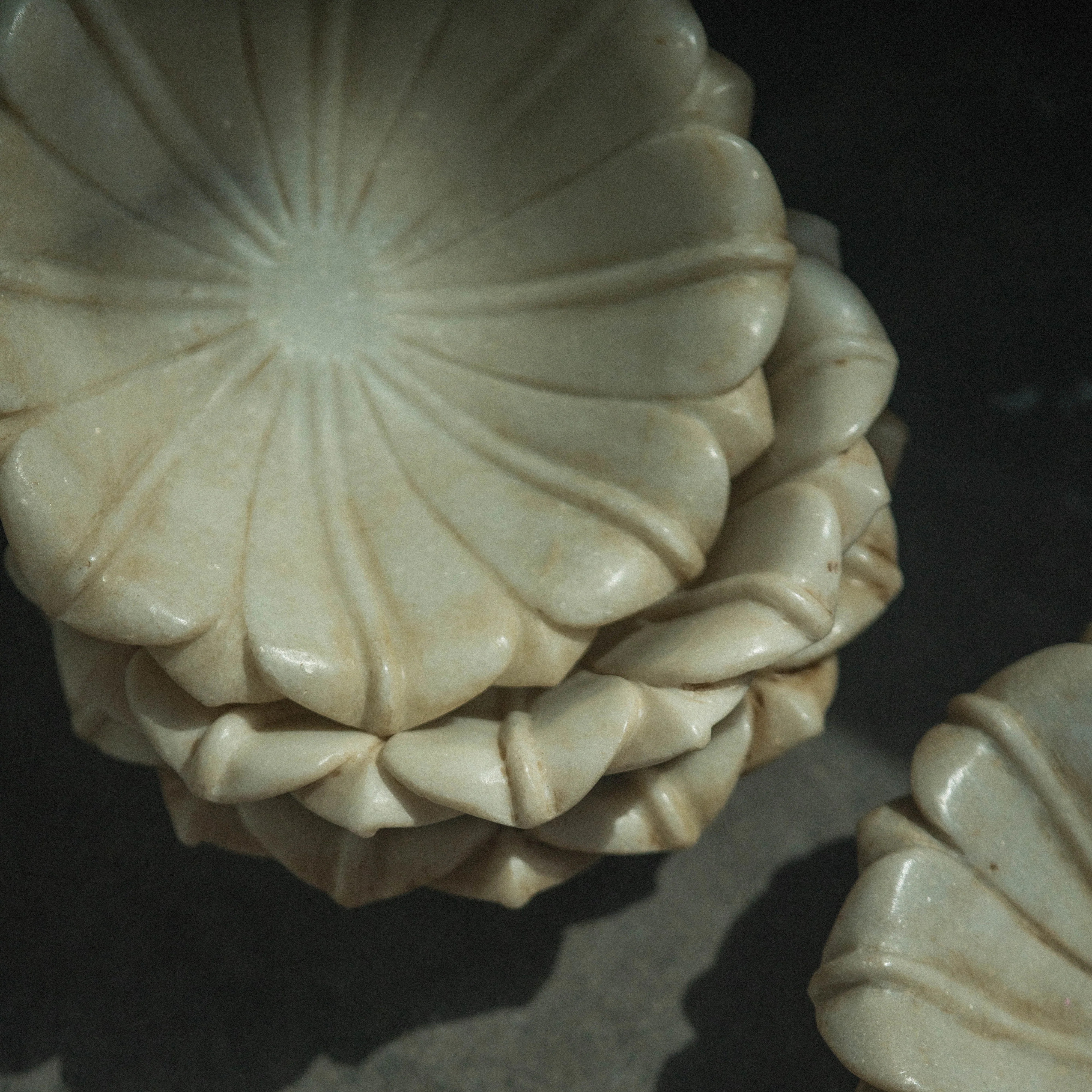 Lotus Flower Marble Plate - wxkoi