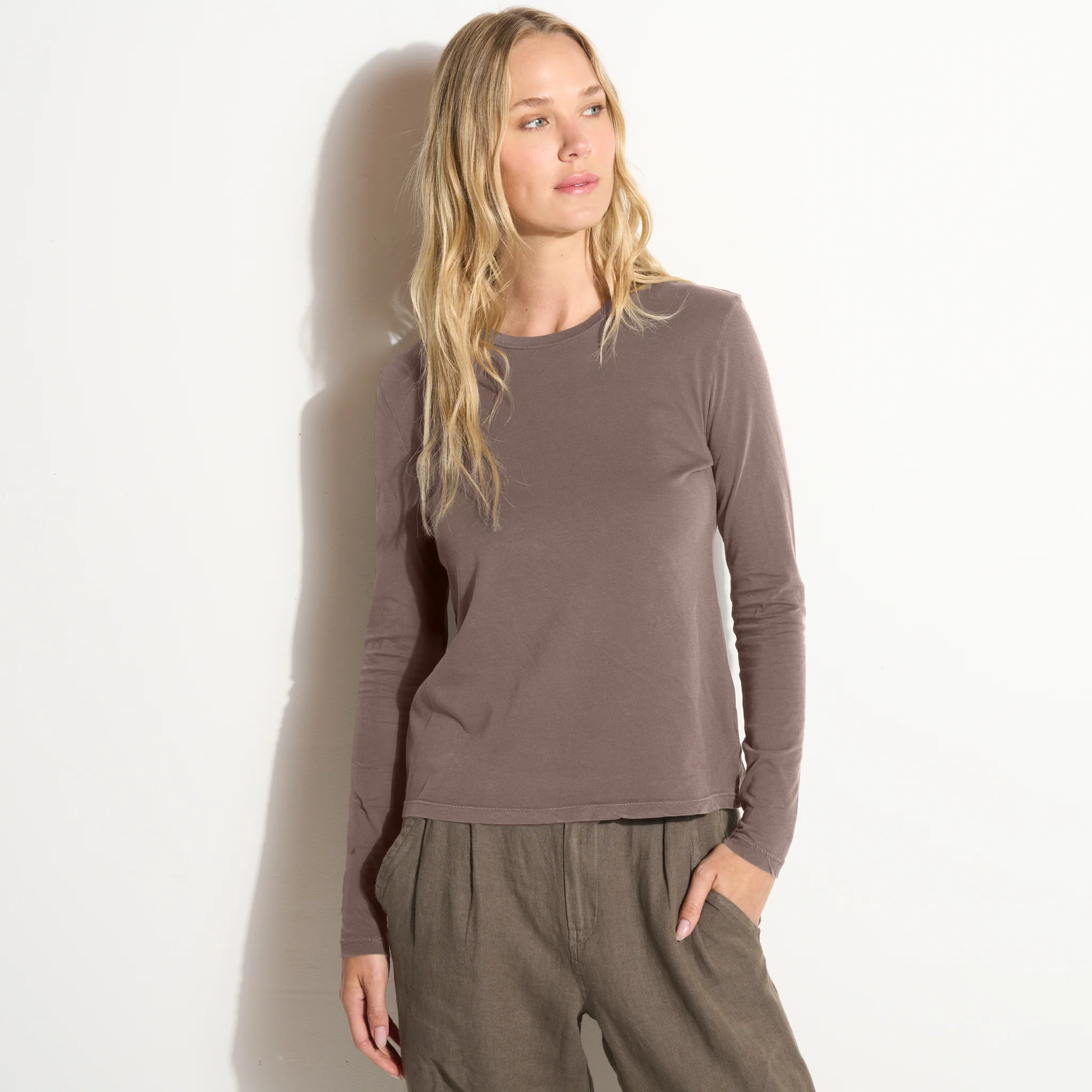 Tyler Long Sleeve Crew Neck Tee - wxkoi