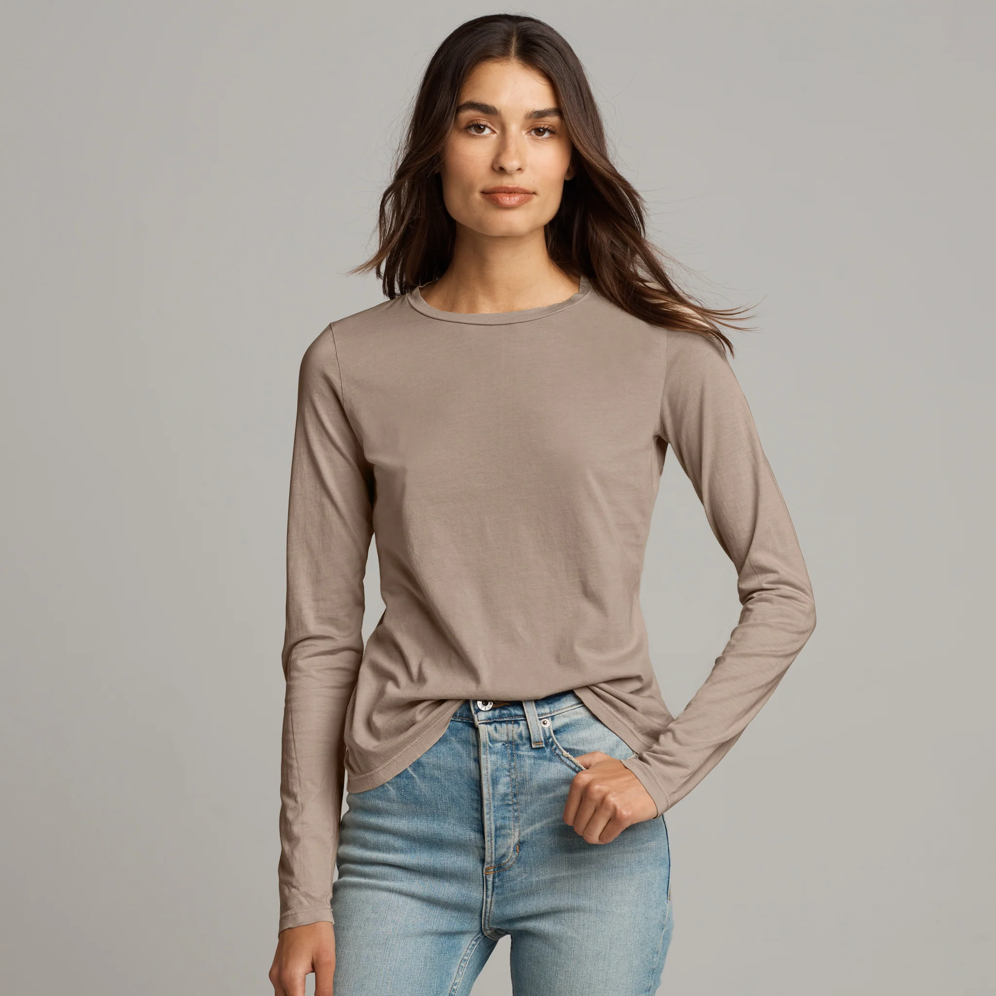 Tyler Long Sleeve Crew Neck Tee - wxkoi