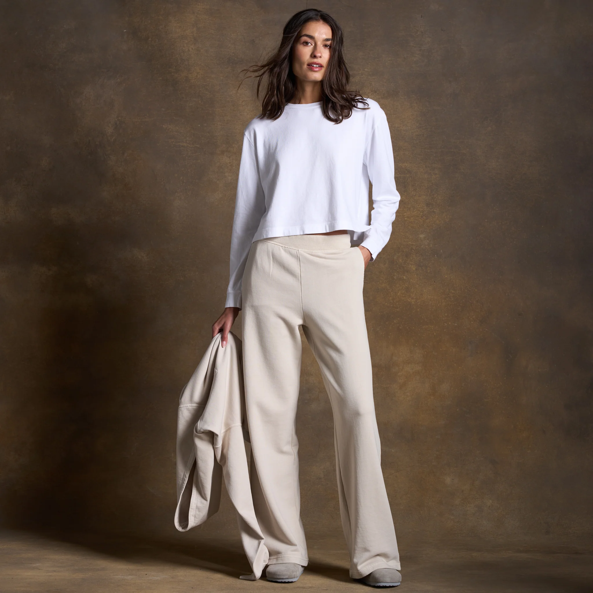 Jenny Wide-Leg Terry Sweatpant - wxkoi