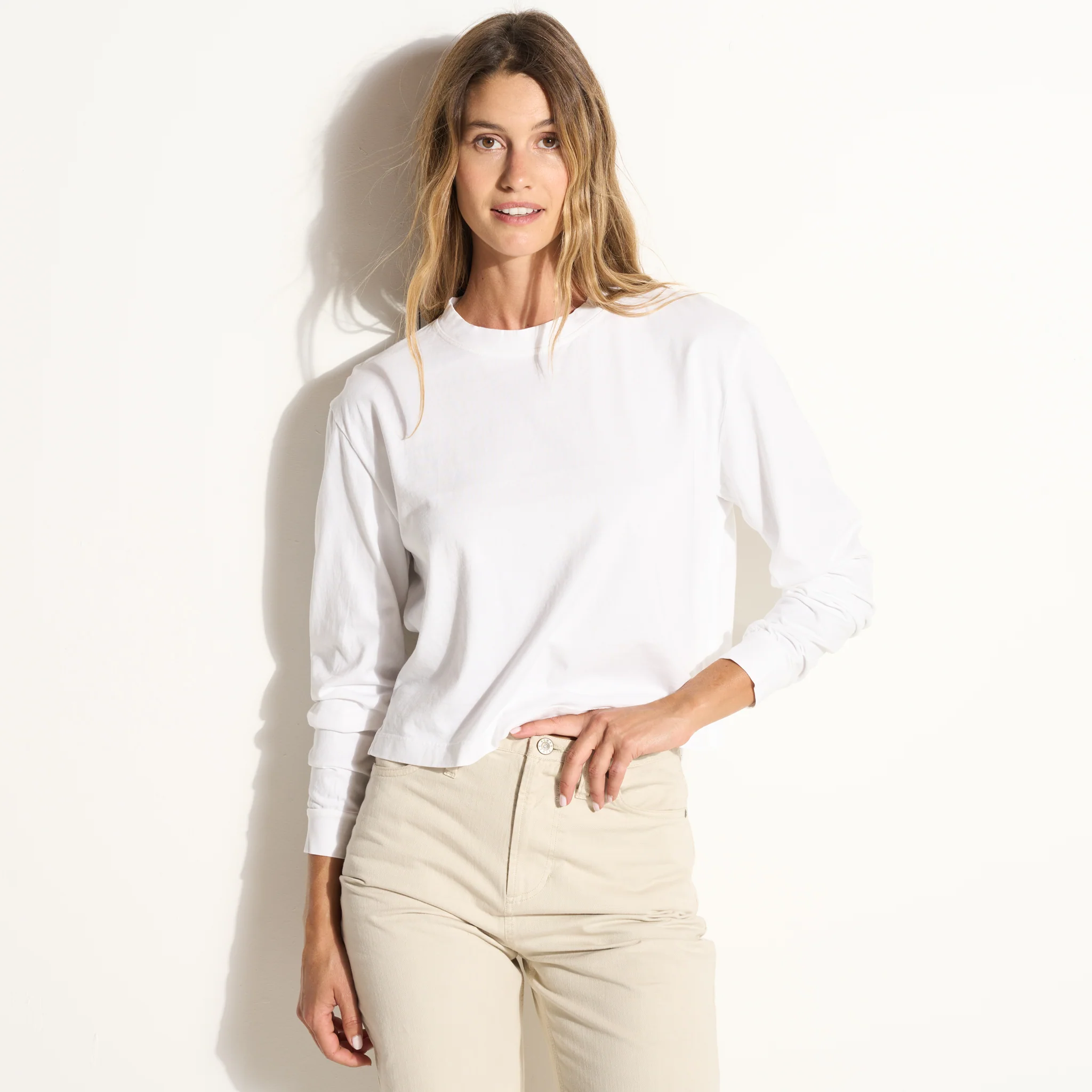 Reagan Long Sleeve Boyfriend Tee - wxkoi