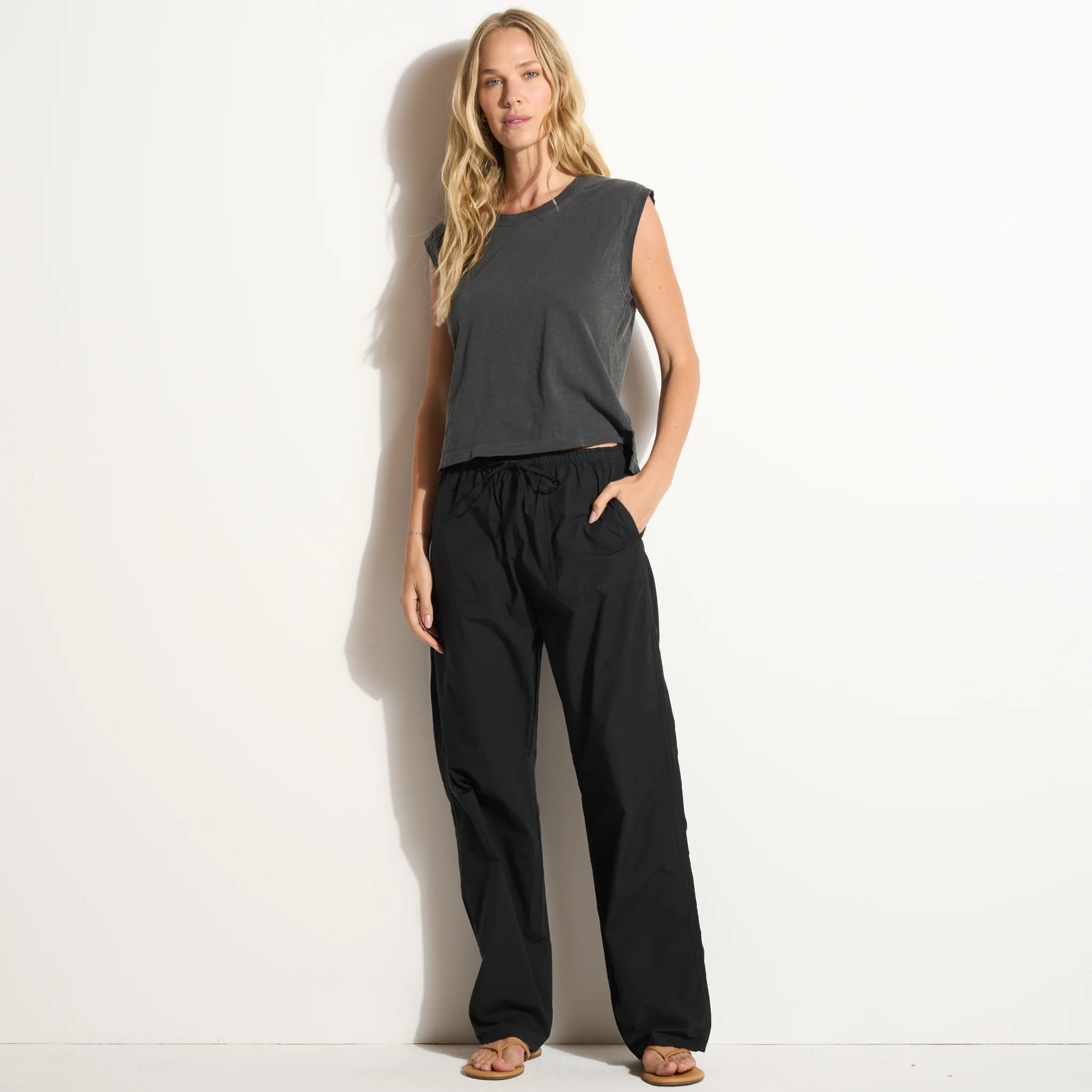 Eleanor Mid-Rise Poplin Pant - wxkoi