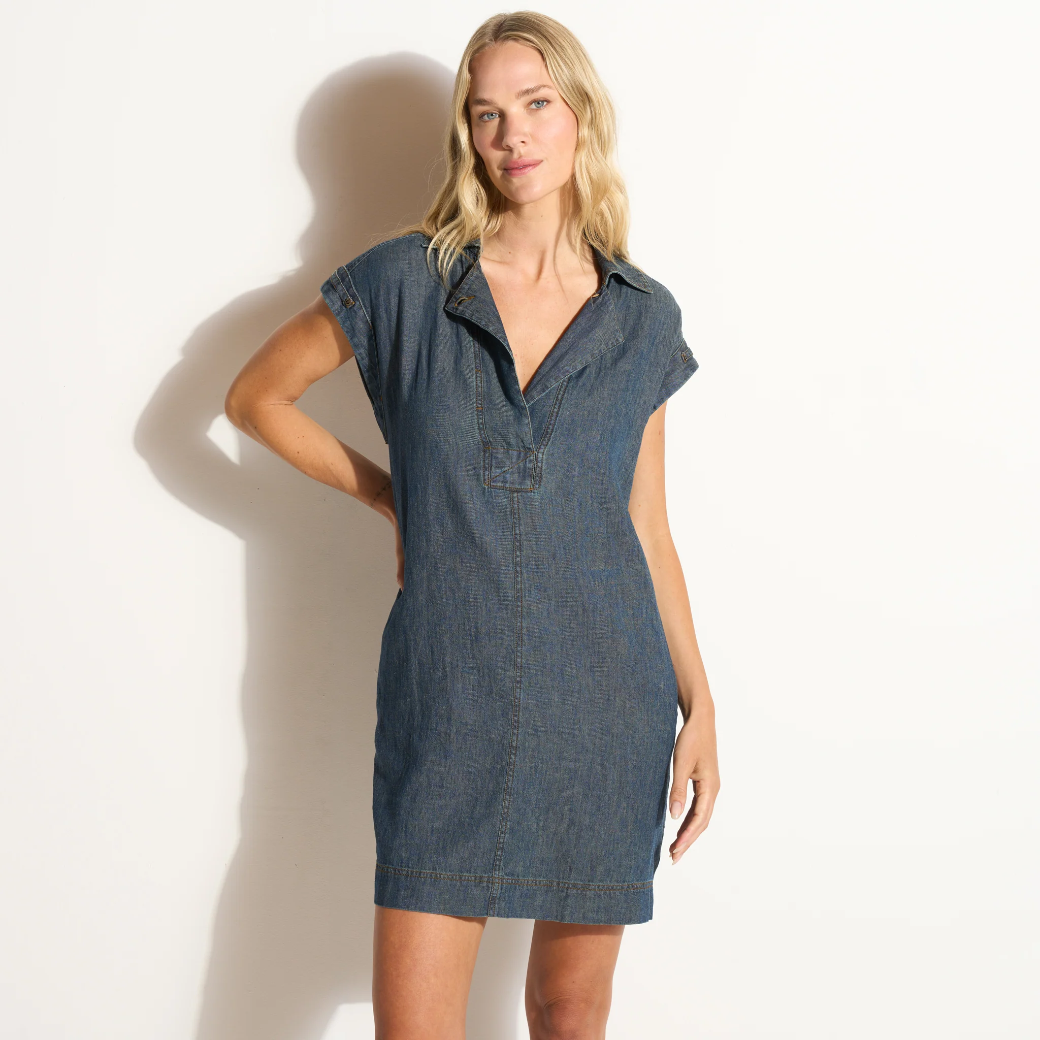 Blake Japanese Fluid Denim Dress - wxkoi