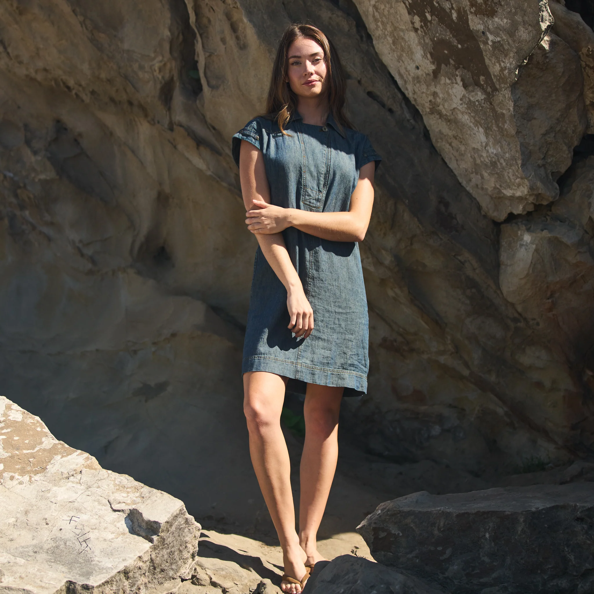 Blake Japanese Fluid Denim Dress - wxkoi