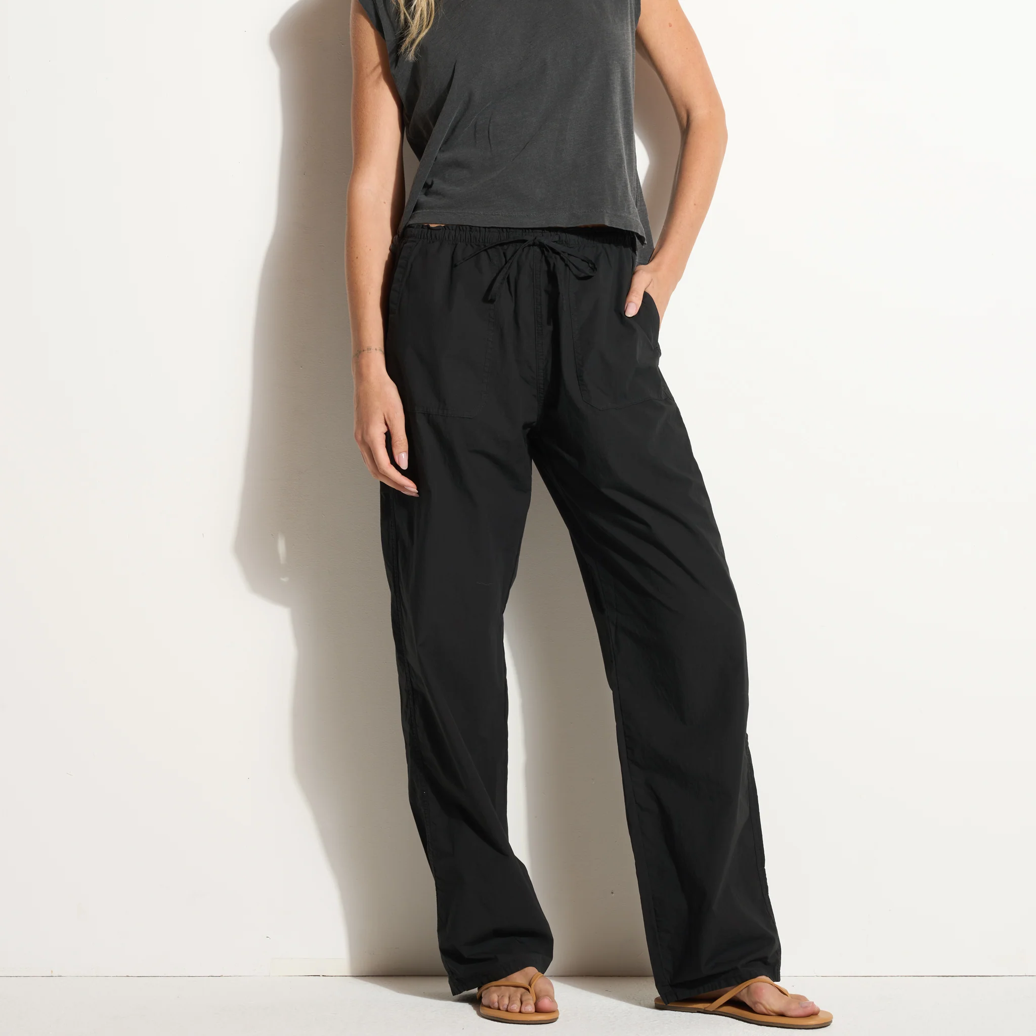 Eleanor Mid-Rise Poplin Pant - wxkoi