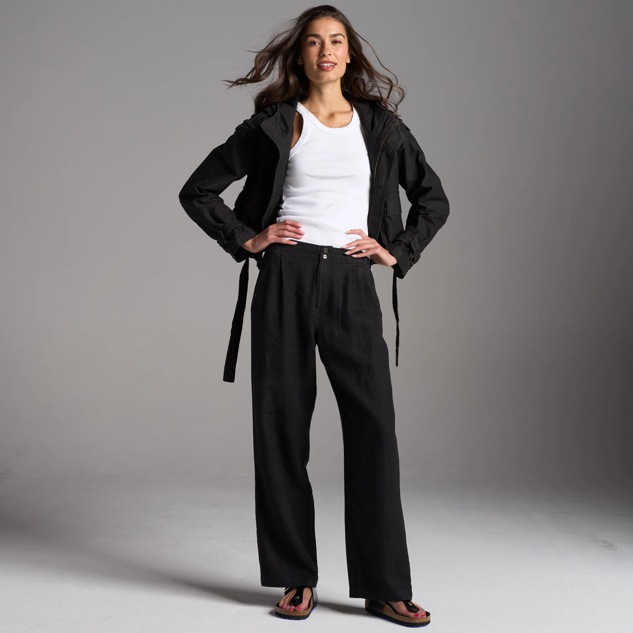 Cameron Wide Leg Linen Pant - wxkoi